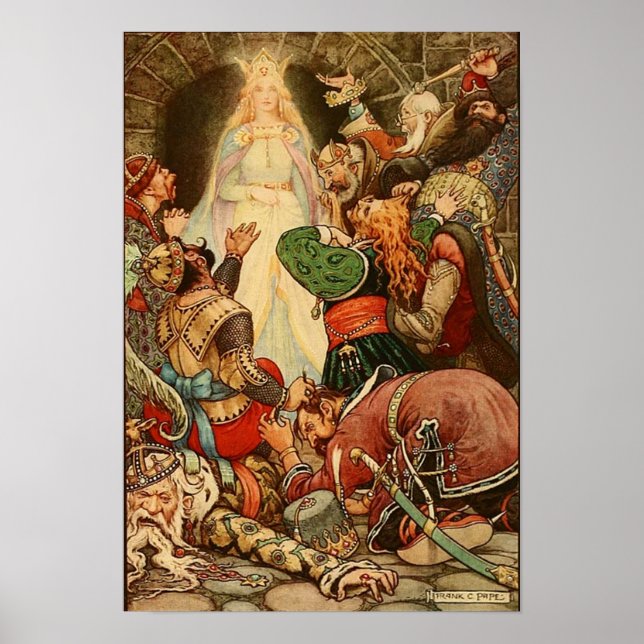 Illustration Vintage Affiche Frank C. Pape (Devant)