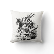 Illustration vintage Alice de coussin au pays des