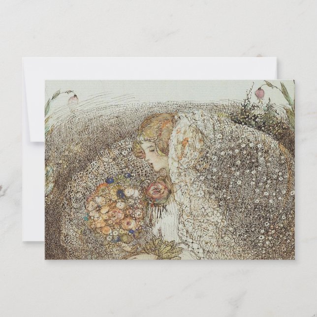 Illustration vintage Annie French "La Mariée" (Devant)