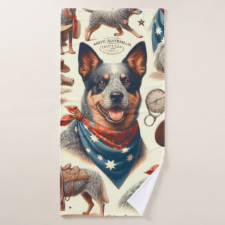 Illustration vintage Australian Cattle Dog