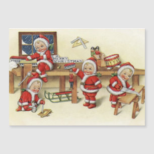 Illustration vintage Baby Père Noël