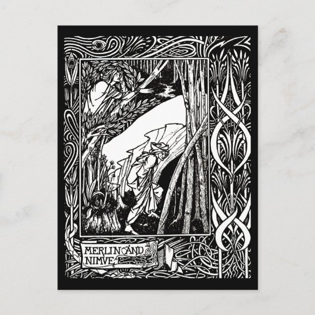 Illustration Vintage carte postale - Aubrey Beards (Devant)