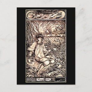 Illustration Vintage carte postale-Aubrey Beardsle