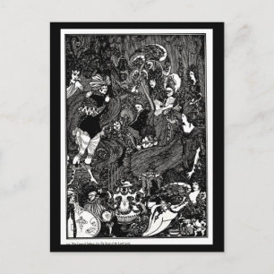 Illustration Vintage carte postale-Aubrey Beardsle