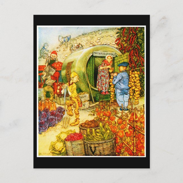 Illustration Vintage carte postale-Rackham 14 (Devant)