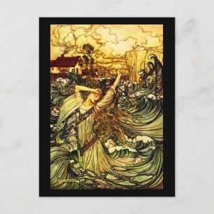 Illustration Vintage carte postale-Rackham 25