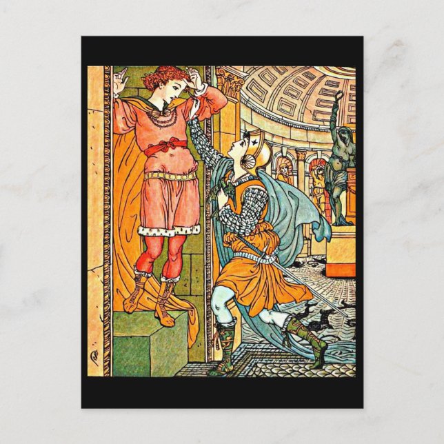 Illustration Vintage carte postale-Walter Crane 27 (Devant)