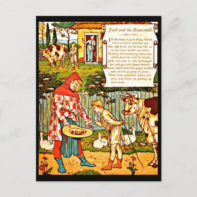 Illustration Vintage carte postale-Walter Crane 4 (Devant)