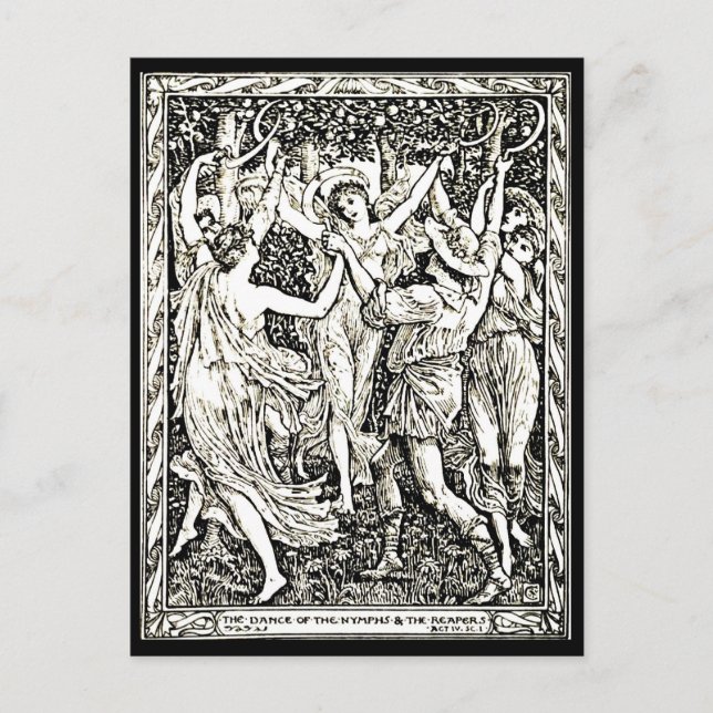 Illustration Vintage carte postale-Walter Crane 60 (Devant)