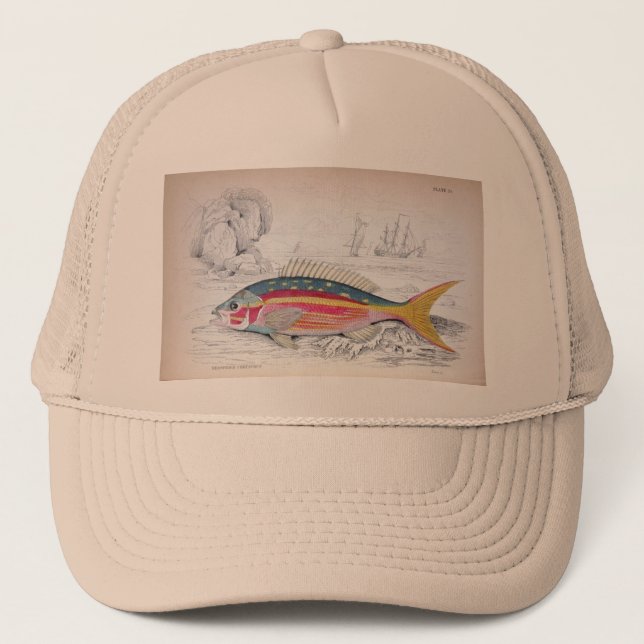 Illustration vintage Casquette du pêcheur (Devant)