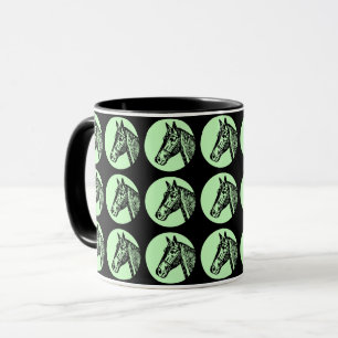 ILLUSTRATION vintage Cheval répétition image Mug