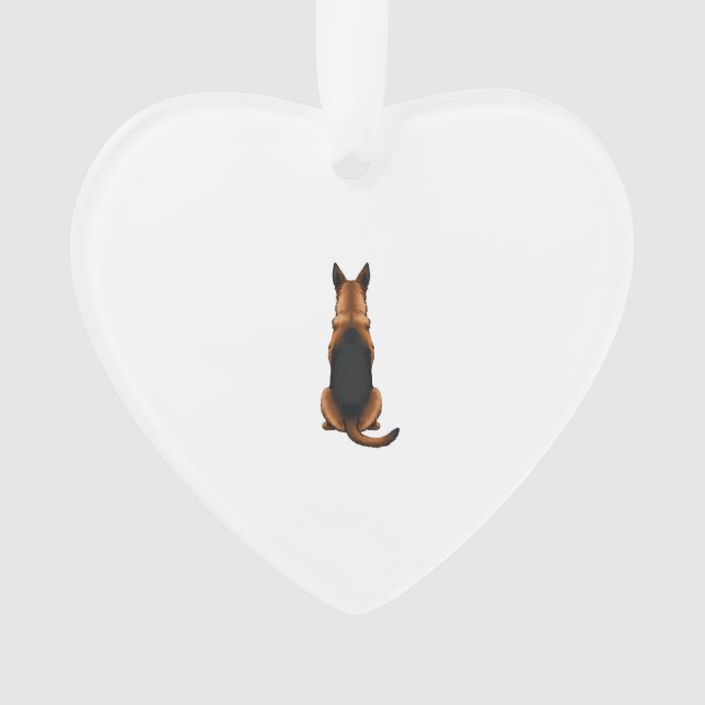 Illustration vintage de chien de berger allemand v (devant)