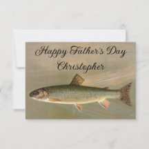 Illustration Vintage de la truite américaine