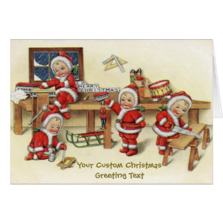 Illustration vintage de Little Père Noël