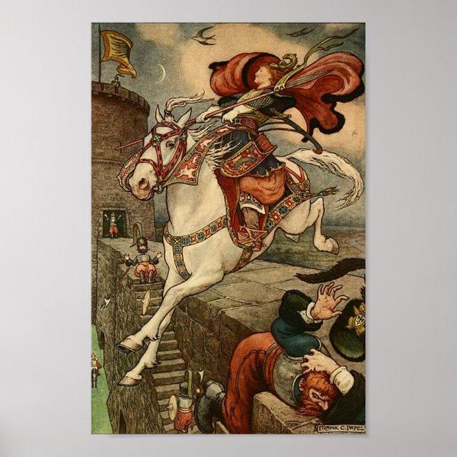 Illustration vintage Frank C. Pape Affiche (Devant)