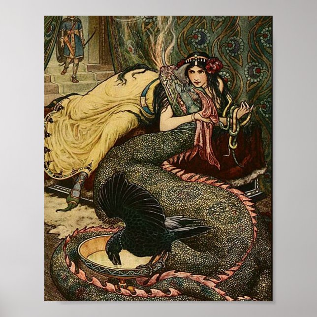 Illustration vintage Frank C. Pape Poster (Devant)