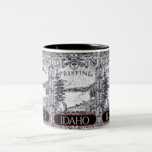 Illustration vintage Idaho Mug