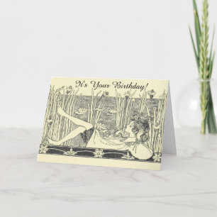 Illustration vintage Lazy Day Carte d'anniversaire