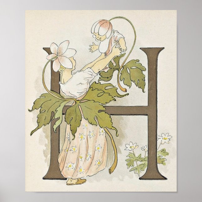 Illustration vintage par Ottilia Adelborg Poster (Devant)