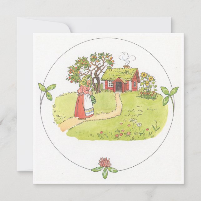 Illustration vintage Petite Vielle Femme Elsa Besk (Devant)