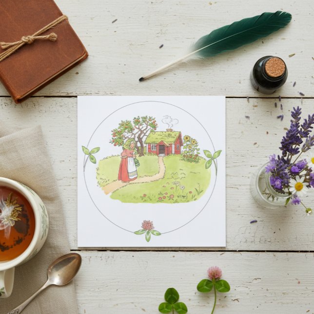 Illustration vintage Petite Vielle Femme Elsa Besk (Créateur téléchargé)