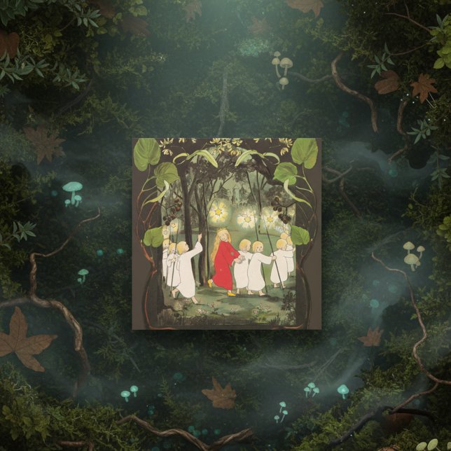 Illustration vintage Princesse dans la forêt (Créateur téléchargé)