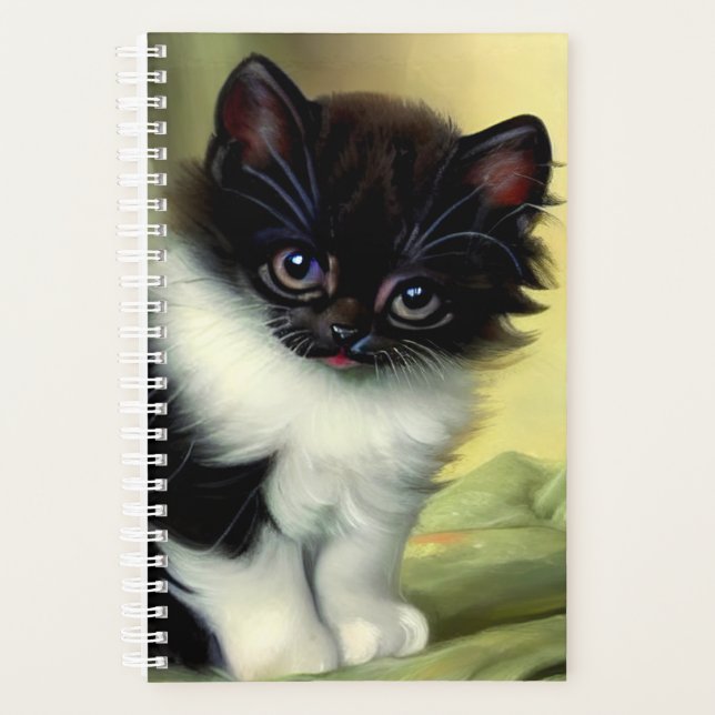 Illustration vintage Tuxedo Kitten (Devant)