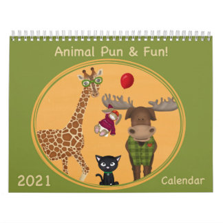 Illustrations animales Calendrier 2021