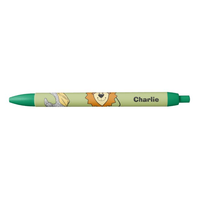 Illustrations d'animaux nom personnalisé stylos po (Devant)