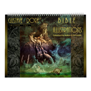 Illustrations de bible de calendrier mural