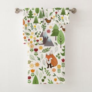 Illustrations de style scandinave sur Motif crème