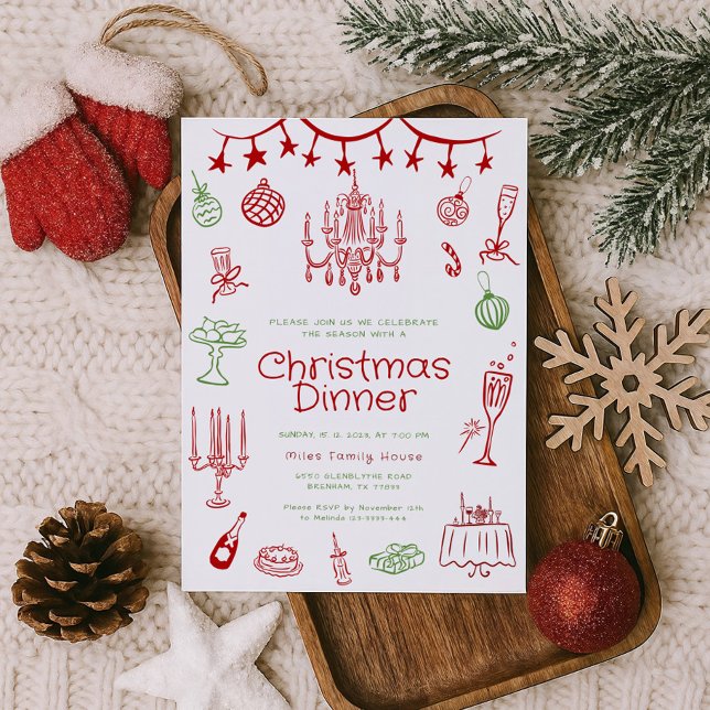 Illustrations de vacances Invitations du groupe de (Créateur téléchargé)