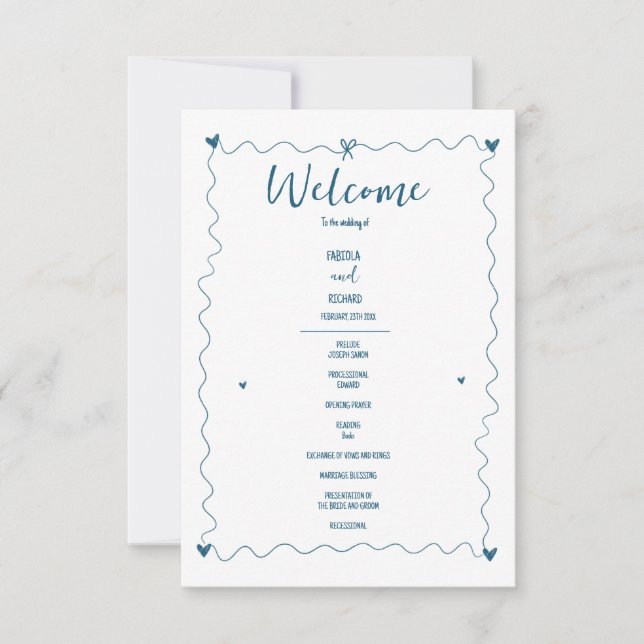 Illustrations Scribble dessinées à la main Program (Devant)