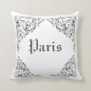 Illustrations vintage de Paris - MoJo Oreillers
