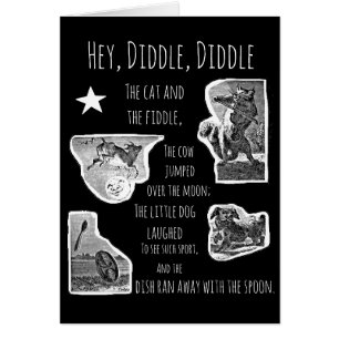 Illustré Hey Diddle Diddle Nursery Rhyme