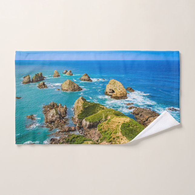îlots Nugget Point, Nouvelle-Zélande (Serviette à main)