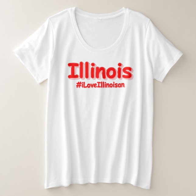 "#iLoveIllinoisan " Conception sympa. Acheter main (Design devant)