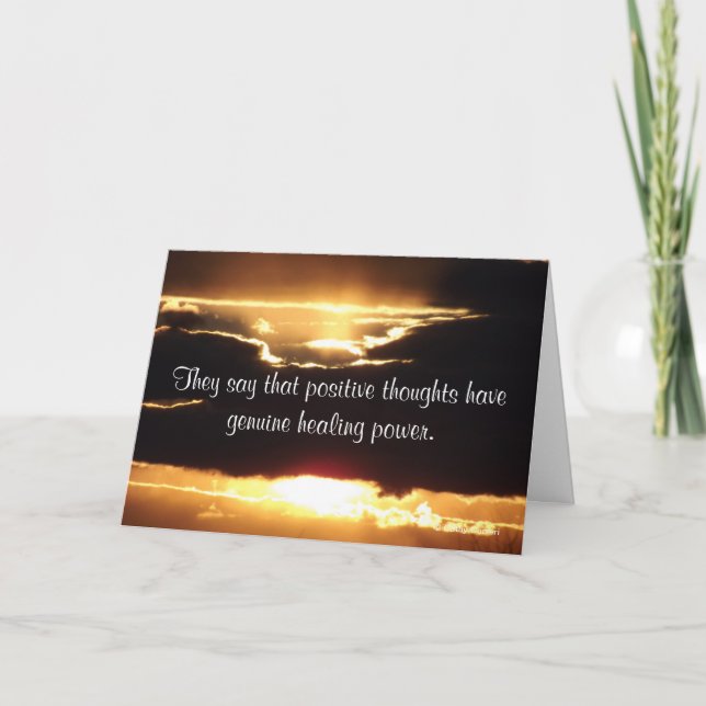 Ils disent que les pensées positives ont la carte  (Devant)