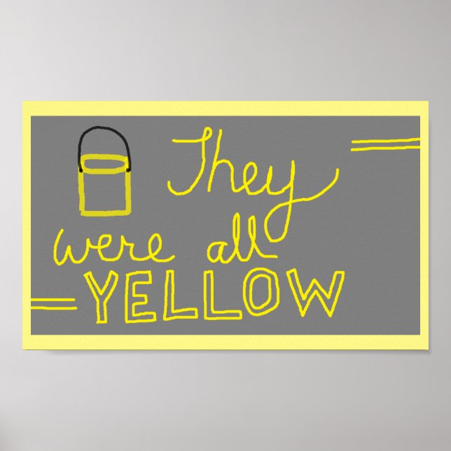 Ils Étaient Tous Des Poster Jaunes (Devant)