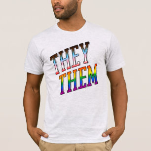 Ils / Eux Progrès Pride Pronouns T-Shirt