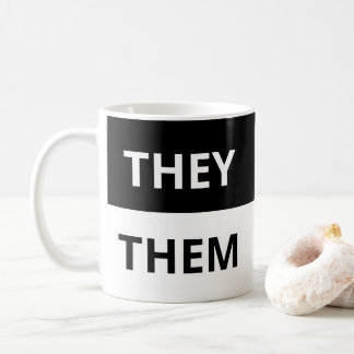 Ils/Eux Pronononounes Mug noir & blanc classique