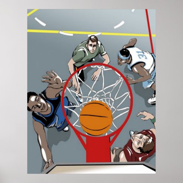 Ils jouent au basket-ball - affiche (Devant)