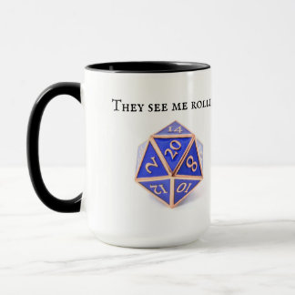 Ils Me Voient Rollin' Dice DnD Mug