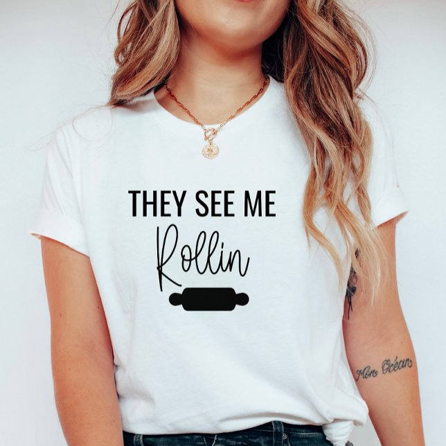 Ils me voient Rollin, T-shirt femme (Créateur téléchargé)
