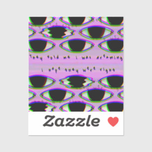 Ils Regardent - Sticker Dreamcore rayé