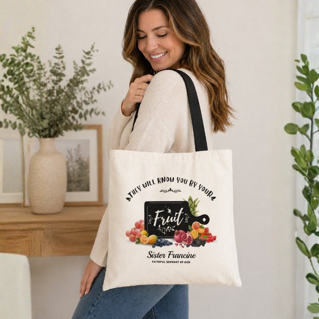 Ils te connaîtront à tes fruits Sac cabas (Créateur téléchargé)
