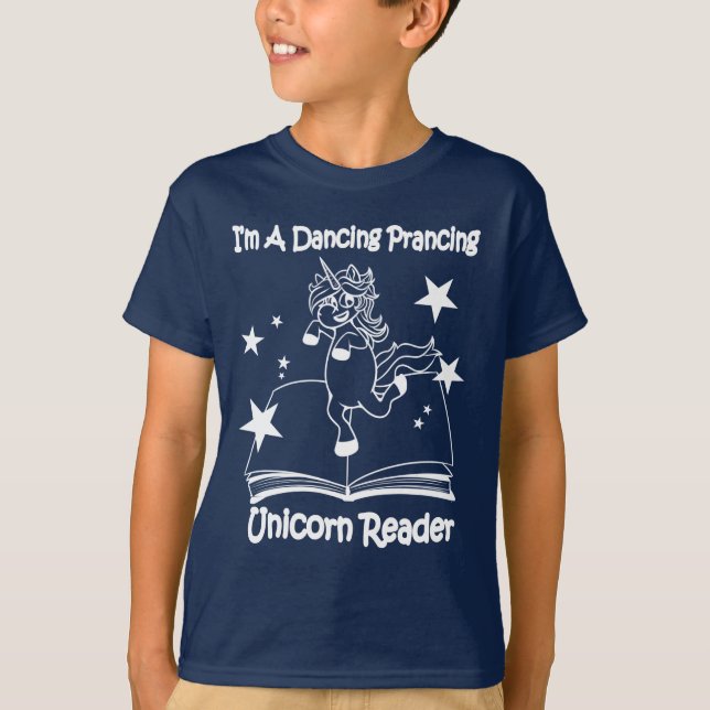 I'm A Dancing Unicorn Reader T-Shirt - WL (Devant)