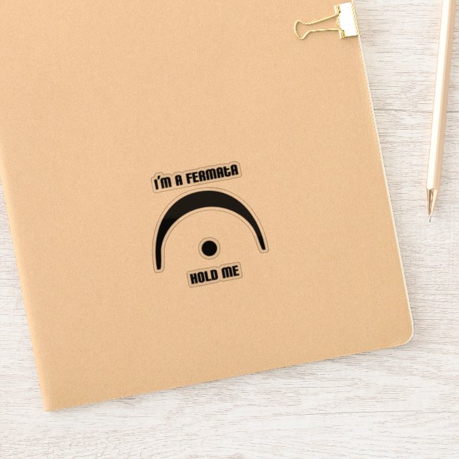 "I'm a Fermata, Hold Me" autocollants transparents (Carnet)