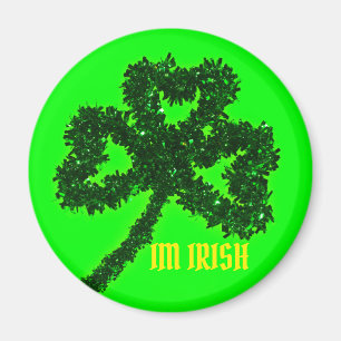 IM IRISISTE Avec Aimant Vert Clover Rond