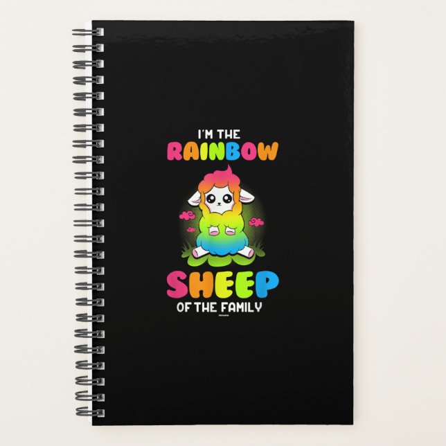 Im rainbow brebis de famille | Mignonne conception (Devant)